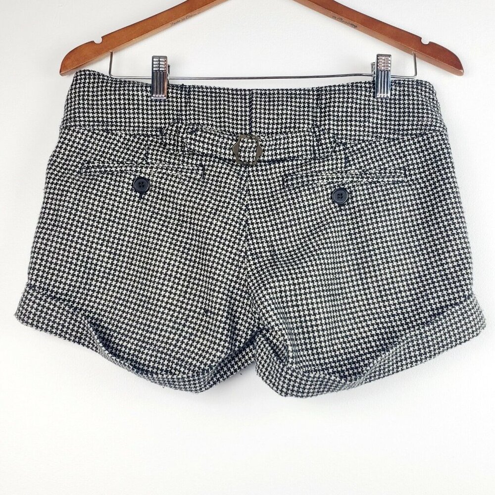 1st Kiss Juniors Shorts Black & White Houndstooth First Kiss Size 7 EUC - Picture 5 of 7
